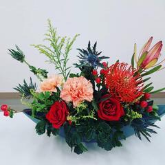 毎日の暮らしにお花を　材料費だけでアレンジメントフラワーの画像