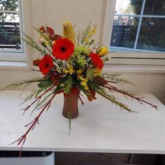 毎日の暮らしにお花を　材料費だけでアレンジメントフラワーの画像