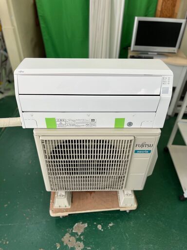 ★美品★FUJITSU AS-C22K 冷房 2.2kw 暖房 2.5kw 2020年 nocria 6～8畳 100V 1シーズンのみ使用 リモコン エアコン 福島 郡山市