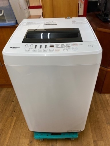 I365 ★ Hisense 洗濯機 （4.5㎏）★ 2018年製 ⭐動作確認済⭐クリーニング済