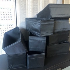 IKEA衣類収納　タンス　仕切りBOX9個(IKEA)の画像