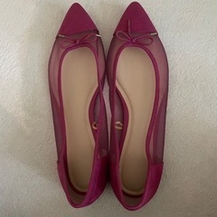 24センチくらい Lサイズ ローヒール パンプス メッシュ