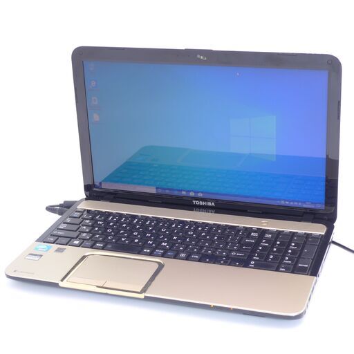 中古美品 新品SSD搭載 Wi-Fi有 ノートパソコン 東芝 T552/36HK 金色 15.6インチ Celeron 4GB Blu-ray 無線 カメラ Windows10 Office