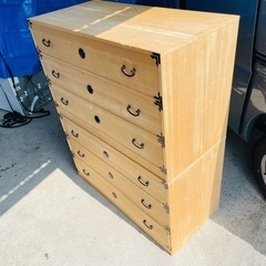 桐　箪笥　タンス　分割可能の画像
