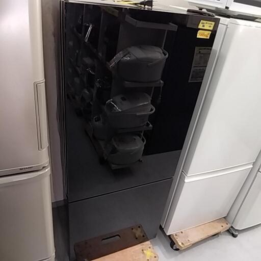 アズマ ガラストップ 170L 2ドア冷蔵庫 MR-GL170A ブラック 一人暮らし 単身用42403