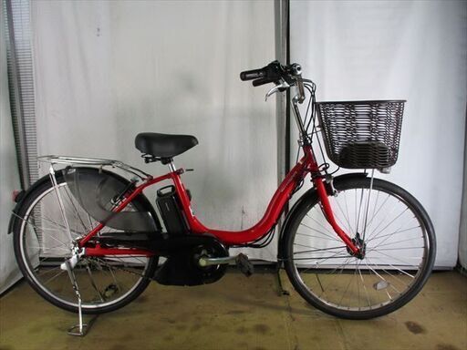 B835★整備済み　中古電動自転車　YAMAHA　PASナチュラ　レッド　8.7Ah★【24インチ】