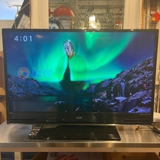 【売約済み】　MITSUBISHI 三菱　テレビ　TV ハードディスク　HDD 搭載　Blu-ray ブルーレイ　内蔵　40インチ　40型　LCD-V40BHR8 検　2016年　50インチ　LCD-V40BHR9 LCD-V40BHR10 Bluetooth オートターン　REAL リアル 40V型 地上・BS・110度CSデジタル ハイビジョンLED液晶テレビ LED  1TB DVD プレーヤー　録画　再生