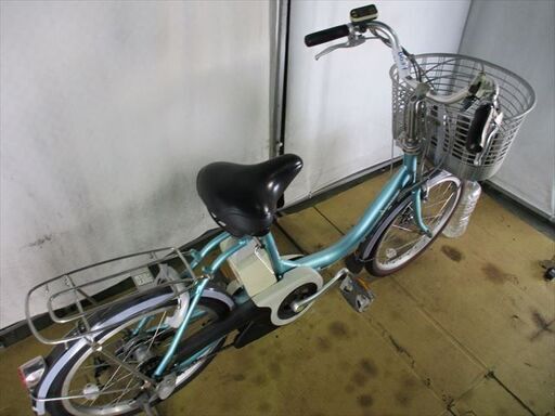 B837★整備済み　中古電動自転車　BS　アシスタ　ライトブルー　8.1Aｈ　バッテリー良好★【20インチ】
