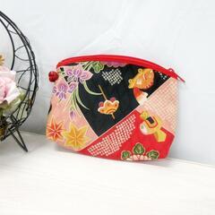 新生活応援！セール開催中です！☆吉々小絞ポーチ☆未使用品