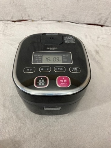 【値下げしました！】ジャー炊飯器　黒　KS-C5G-B SHARP シャープ　通電OK パンも作れます