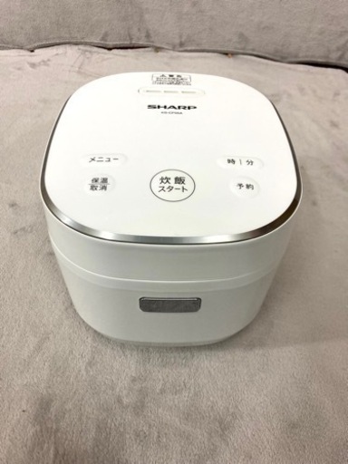 美品　シャープ 炊飯器 マイコン 3合 パン調理機能 ホワイト KS-CF05B-W 2019年製
