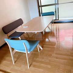 値下げしました！超美品！！ダイニングテーブル＆ベンチシート＆チェ...