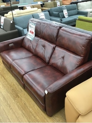 KO-91【ご来店頂ける方限定】新入荷　アウトレット　両側電動リクライニングソファ