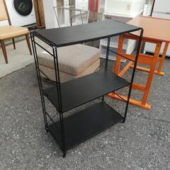 調整可能(^-^)ブラックでお洒落なユニットシェルフ　棚