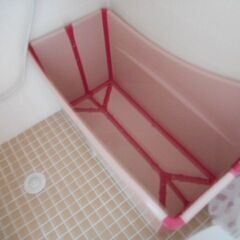 ●値下げ！折り畳みバスタブ4点セット(未使用)の画像