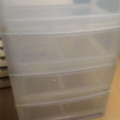 4段チェスト　プラスチック　