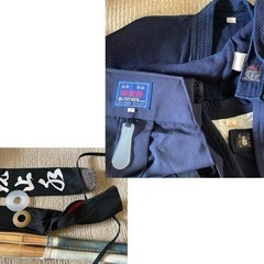 剣道防具一式（中学生用）バッグ、竹刀付きの画像