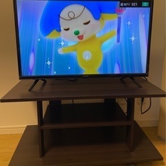 (お話中)テレビセット(32V型テレビ＋テレビ台＋アンテナ線)の画像
