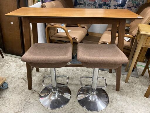 【愛品館 江戸川店】ニトリ カウンターテーブルセット ID:158-011756-007