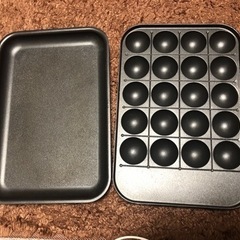 (あげます)ホットプレート(たこ焼き器付き)の画像