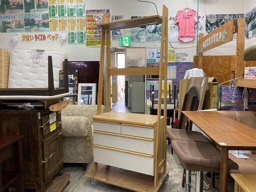 【愛品館 江戸川店】ニトリ ハンガーラックチェスト ID:150-048197-007