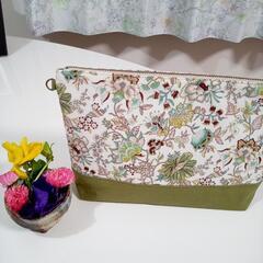 リバティプリント使用ハンドメイド3wayサコッシュ