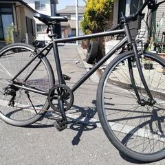 クロスバイク　ホダカaurora s-3 700c シマノ7段　black 整備済　狭山市引取限定の画像