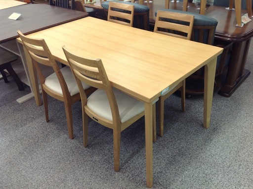 ナチュラル 木製 ダイニング5点セット【9650034】