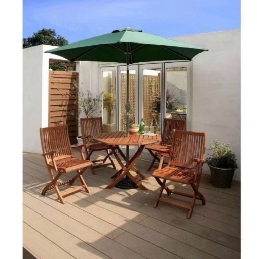 アルミパラソル チルト 2.5m グリーン /B