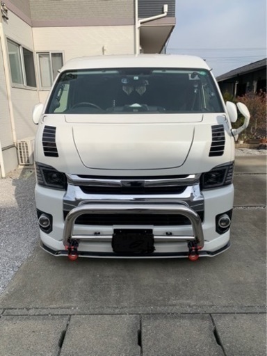 ハイエースワイド用　メッキバンパーガード　シャックルホルダー　シャックルセット