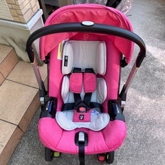 doona ベビーカー チャイルドシートisofixベース付 スウィートピンクの画像