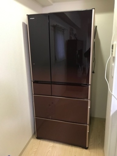 最終値下げ⭐︎【長期延長保証付き】HITACHI 日立　6ドア冷蔵庫　670L  R-X6700F  2016年製