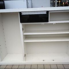 カウンターテーブル ダイニングカウンター 天板鏡面仕上げの画像