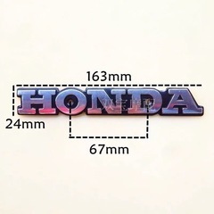 バイクタンクエンブレム　二枚黄色の画像
