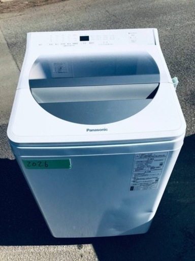 ⑥✨2019年製✨2026番 Panasonic✨全自動電気洗濯機✨NA-FA80H7‼️