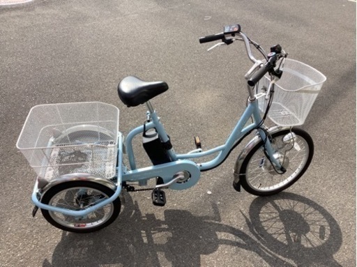 【SALE】アシ楽チャーリー 三輪自転車 電動アシスト MG-TRM20EB リサイクルショップ宮崎屋　佐土原店　22.3.25F