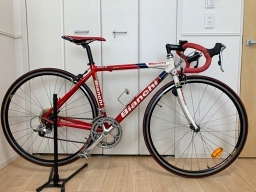 お話中　イタリア製　ビアンキ　ロードバイク　Bianchi