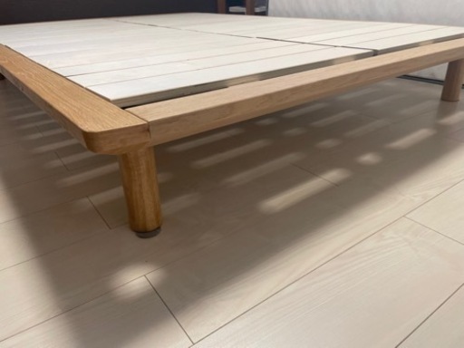 MUJIダブルベットフレーム解体済み