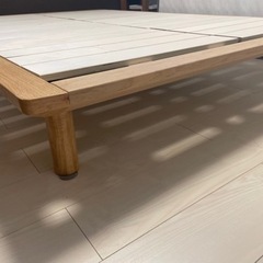 MUJIダブルベットフレーム解体済み