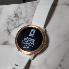 【新品未使用】 GARMIN ガーミン スマートウォッチ ホワイトベルトの画像