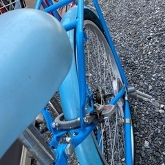 水色の自転車　24インチの画像