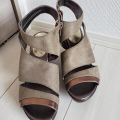 tehen PARIS 22.5cm　靴　カーキ色