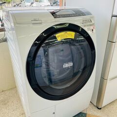 🔷HITACHI(日立) 11kg/6kgドラム式洗濯機 🔹定価￥120,740🔹 BD-S8800L 2015年 ビッグドラム ライトグレー🔷