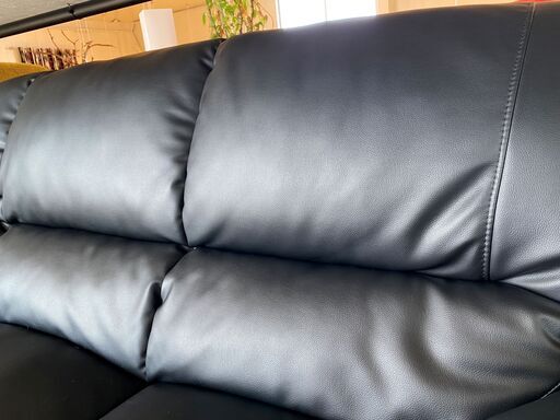 宇都宮でオシャレな家具を探すなら『オトワリバース！』ソファ 3.0P 3人掛け ブラック ニトリ 中古品