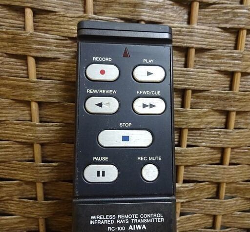 発光OK AIWA ワイヤレスリモコン RC-100 アイワ カセットデッキ AD