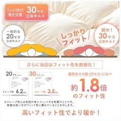 羽毛布団　ホワイトダックダウン90% 日本製の画像