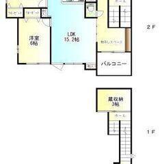 【２－Ｓｔｏｒｙ　ｈｏｕｓｅ　ｍ 部屋番号：Ｂ 】新築物件☆全室収納に蔵収納♪雨の日でも洗濯物が濡れにくいインナーバルコニーや、室内物干しスペースがあり洗濯が楽々♪１坪の浴槽等、とにかく設備が充実しています！！生活に便利な立地で新生活を始めませんか？ - 高崎市