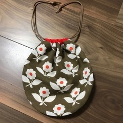 花がらが可愛い🚉手作り🚘きんちゃく🍧