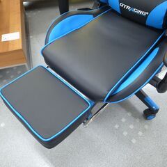GT RACING ゲーミングチェア フットレスト シリーズ GT909 BLUE 青色 モノ市場半田店 119の画像