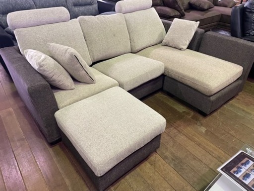 カウチソファー！布製！15万円ヲ38800円！